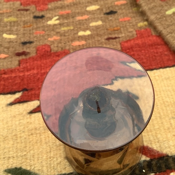 Vintage Set 7 Fostoria Jamestown Stemmed Juice Goblets Glasses Smoked Amber - Picture 6 of 6